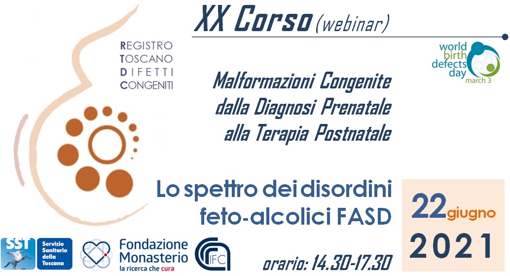 IN EVIDENZA - 22/06/21 XX Corso Malformazioni Congenite - Lo spettro dei disordini feto-alcolici FASD